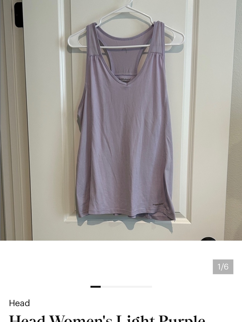 Head Women's Light Purple Tank Top